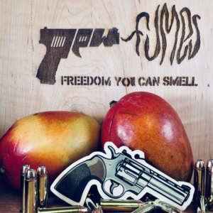 .357 Mango Air freshener with fresh mangoes and bullets